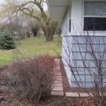 Paving-stone path around house